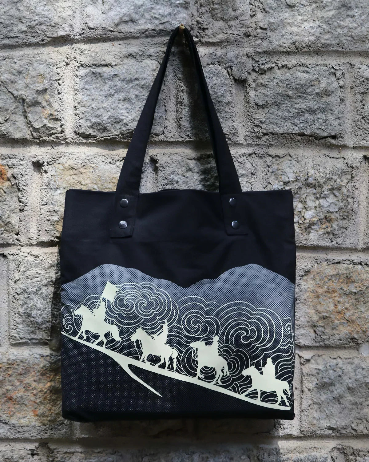 Horse Riders Tote & Pouch Set