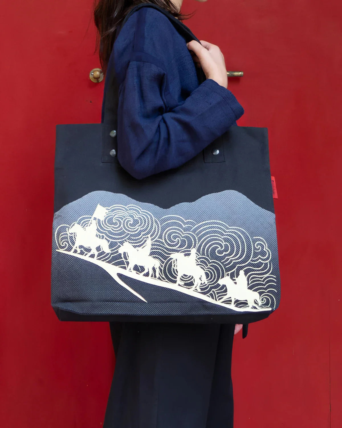 Horse Riders Tote & Pouch Set