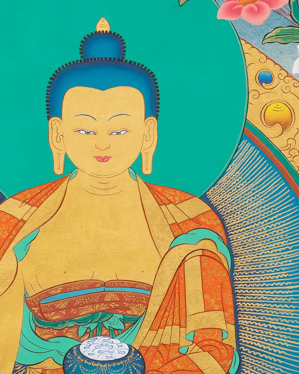Buddha Shakyamuni Painted Thangka
