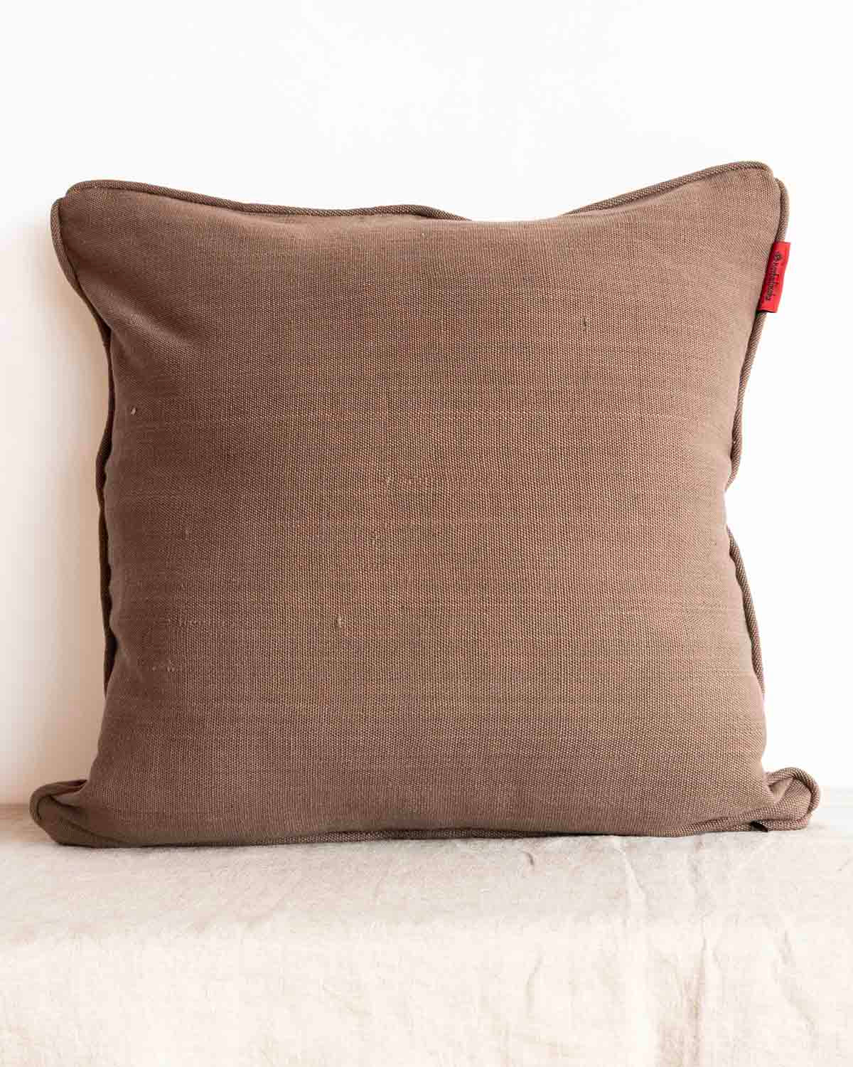 Crane Appliquéd Cushion Cover