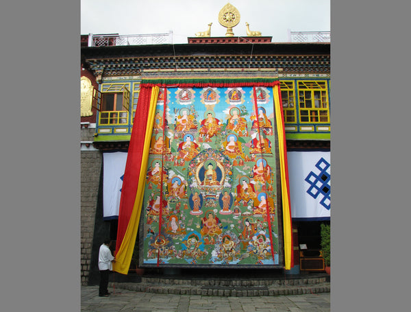 Appliqued Thangka at Norbulingka
