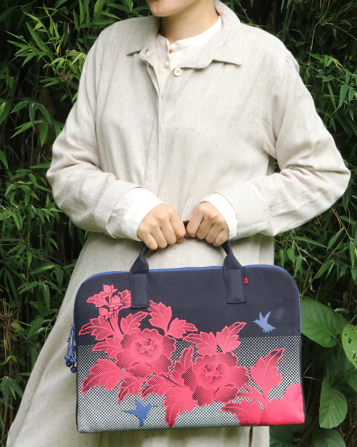 Birds & Flowers Laptop Satchel