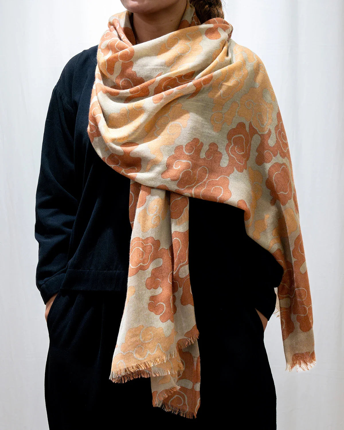 Sunset Cloud Wool Scarf