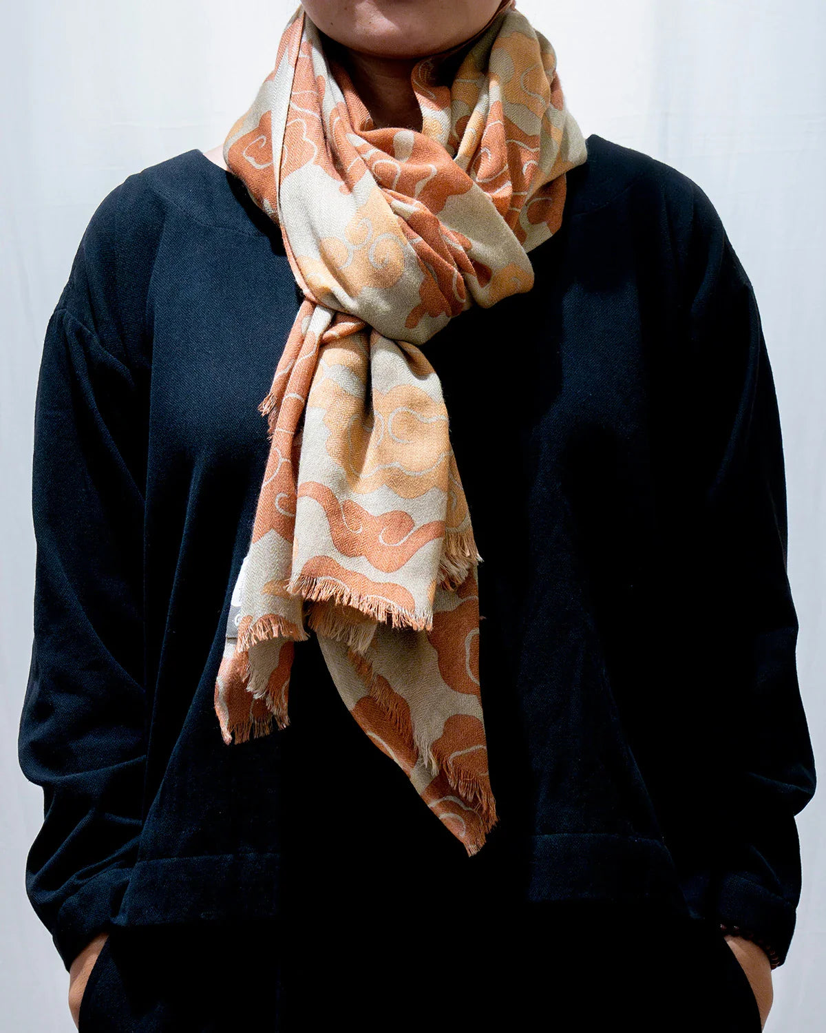 Sunset Cloud Wool Scarf