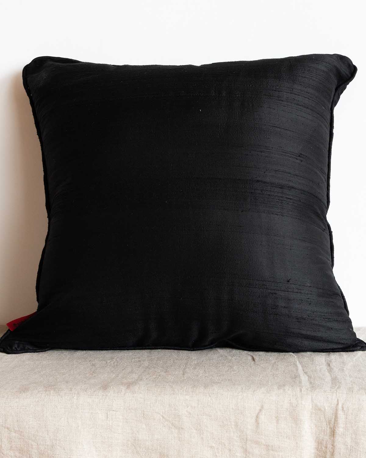 Peonies Appliquéd  Cushion Cover