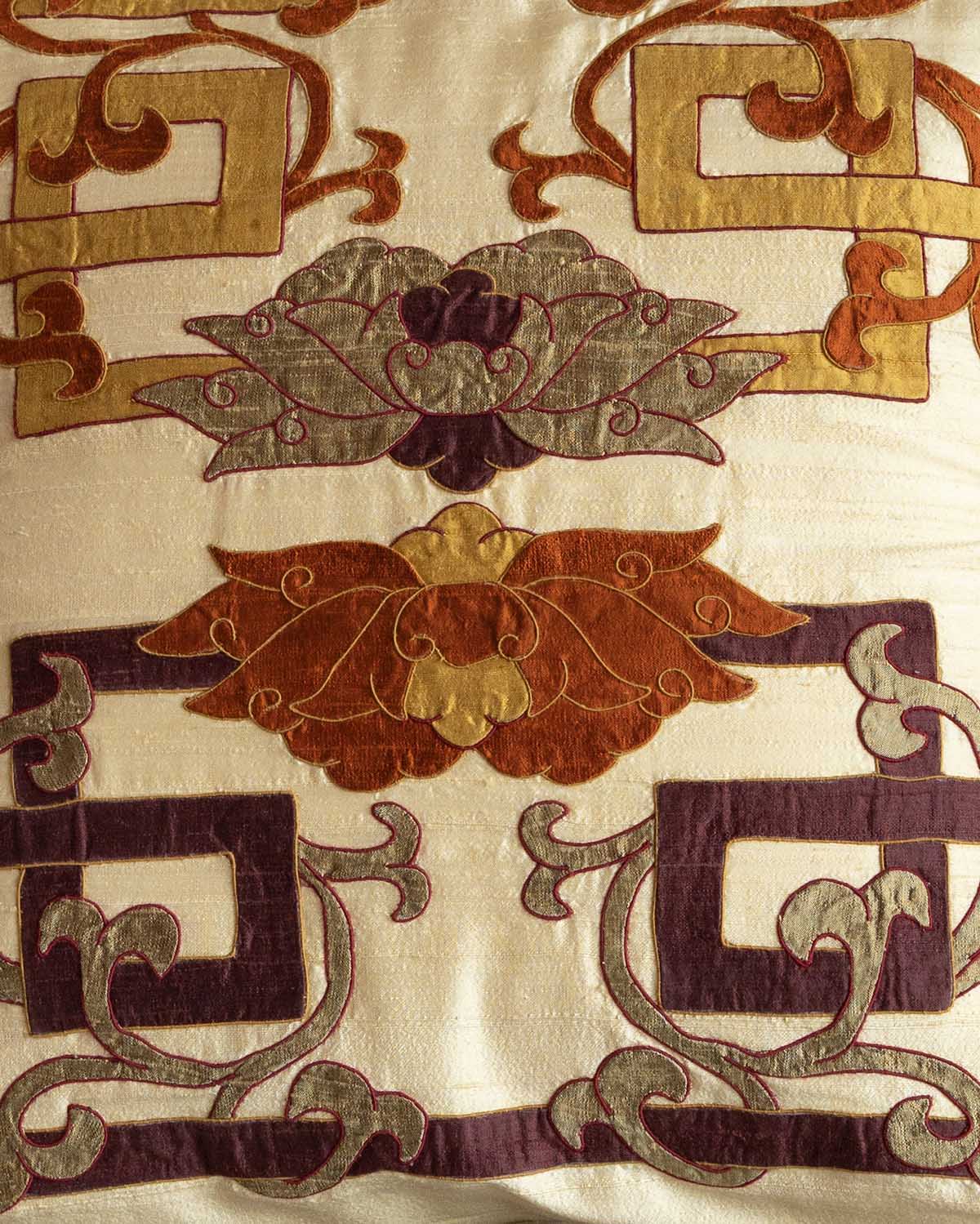 Enternal Knot Appliquéd Cushion Cover