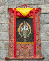 Eleven Headed Avalokiteshvara Painted Thangka
