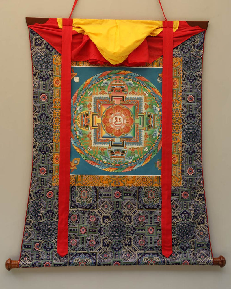 Amitayus Mandala Painted Thangka
