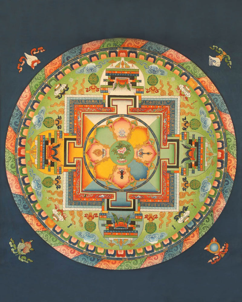Avalokiteshvara Mandala Painted Thangka