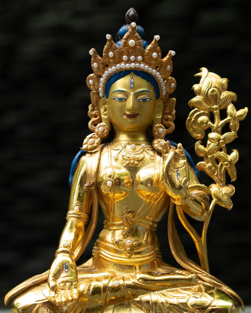 White Tara (Gold) 6-inch Statue