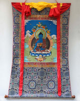 Medicine Buddha Applique Thangka -2ft