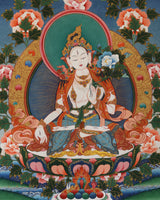 White Tara Painted Thangka (5ft)