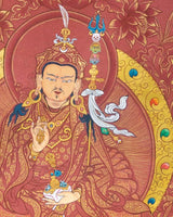 Guru Padmasambhava Painted Thangka